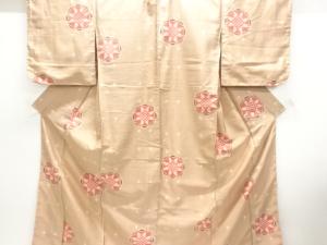 大正ロマン　花模様織り出し銘仙着物